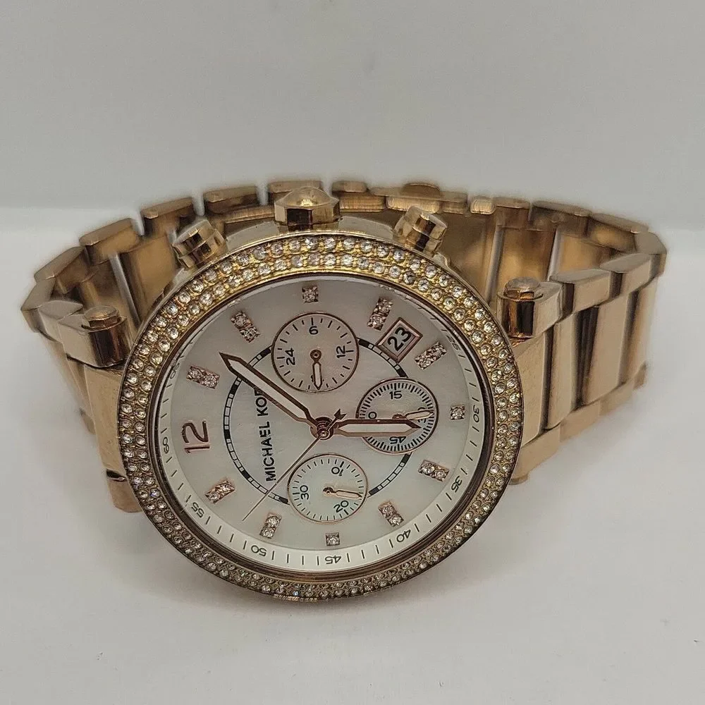 Michael Kors Parker MK5491 Womens Stainless Steel Analog Dial Quartz Watch DE111